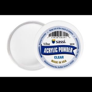 Sassi Acrylic Powder clear 1/2 Oz